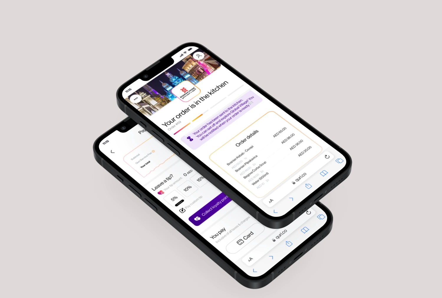 Quri Web App Development Screen